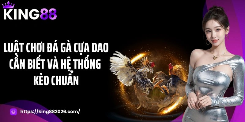Luật chơi đá gà cựa dao cần biết và hệ thống kèo chuẩn